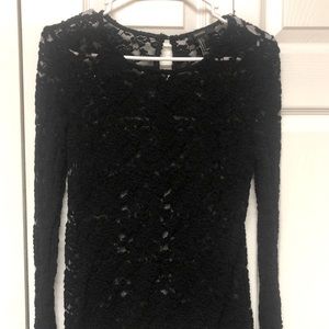 Forever 21 Sz Small, Long-Sleeve Lace Top